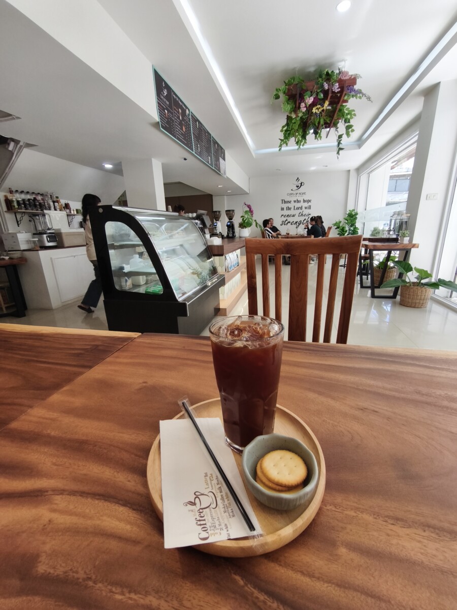 新しくできたカフェ。cups of hope coffee